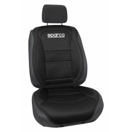 Abc SPCS424BK Respaldo Universal para Asiento Delantero de Coche - Confort Acolchado Negro Poliéster PVC, Durable y Fácil Limpieza