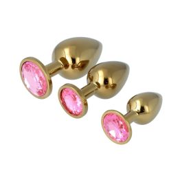 Plug Anal Pick&Love Nº 32 Dorado 3 Piezas (8,3 cm) (9,5 cm) (7,6 cm)