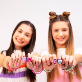 Goliath GOL8720077343238 Clickeez Llavero Deluxe: 1 Cubo + 4 Clickeez + 3 Dijes Coleccionables - Edades 6+