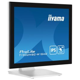IIYAMA ProLite T1932MSC-W1SAG Monitor táctil 19" / 48.3 cm, Resolución 1280x1024 (5:4), Panel IPS, Multi-Touch, HDMI, DisplayPort, USB, Blanco