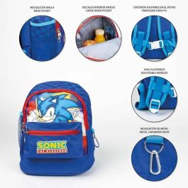 Mochila de Senderismo Sonic Infantil 25 x 27 x 16 cm Azul
