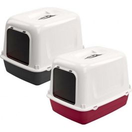 Caseta sanitaria para gatos CLEAR CAT 10 - Plástico - Filtro de carbón activado - Puerta - FERPLAST
