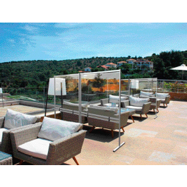 Nobo Rueda giratoria para pantalla separadora Nobo Premium Plus Pack de 4 unidades