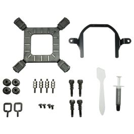 Inter-Tech Sistema de Refrigeración Líquida Todo en Uno Argus Iceman B-120 AIO 12 cm Negro, Compatible con PWM, TDP 200 W, CPU Cooler