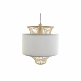 DKD Home Decor Lámpara de Techo Balines de Bambú y Poliéster Blanco Natural 40x40x52cm con Casquillo E27 50W Precio: 90.49999948. SKU: S3020693