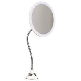 Cosmetic Club Espejo de Maquillaje LED Flexible con Ventosa y Aumento 5x