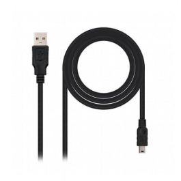 Nanocable Cable USB 2.0 A a Mini USB B Macho/Macho 1.8m Negro - 10.01.0402 Nanocable Cable USB 2.0 A a Mini USB B Macho/Macho 1.8m Negro - 10.01.0402