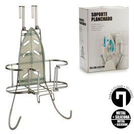 Soporte para Plancha y Tabla Kipit 13.5x42.5x30.5 cm Hierro y Silicona Color Plata (6 Unidades) Soporte para Plancha y Tabla Kipit 13.5x42.5x30.5 cm Hierro y Silicona Color Plata (6 Unidades)