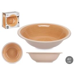 Plato Hondo Gres Beige Borde 21Cm Vessia (36 Unidades) Precio: 79.49999959. SKU: B1HLBHPM5J