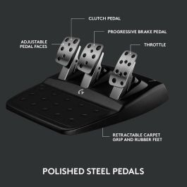 Logitech G G923 Volante + Pedales PC PlayStation 4 PlayStation 5 Negro