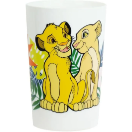 Fun House Juego de Vajilla Disney El Rey León 006360 - Vaso, Plato Hondo, Plato Llano, Taza, Botella, Cubiertos Caja para Aperitivos