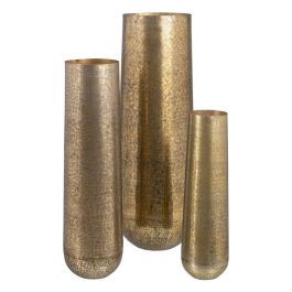 Set de 3 Jarrones Dorado Aluminio Precio: 221.49999971. SKU: S8802622