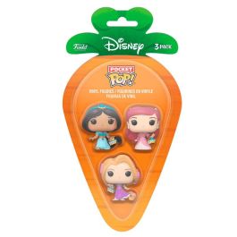 FUNKO Blister 3 figuras Pocket POP Disney Princesas Rapunzel Ariel Jasmin Pascua