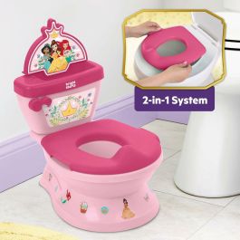 DISNEY BABY BRI17555 - Mini Inodoro Princesas con Reductor de Asiento 2 en 1 MySize, Orinal Extraíble Fácil de Limpiar