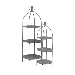 Estantería Gris Metal Decoración 35 X 35 X 106,50 cm