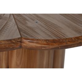 DKD Home Decor Mesa Redonda Comedor Natural 100x77x100 cm Madera