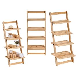 Estantería 4 Estantes Natural Kipit 41.5x98x27.5 cm Madera Marrón (6 Unidades) Precio: 151.50000052. SKU: S3609841