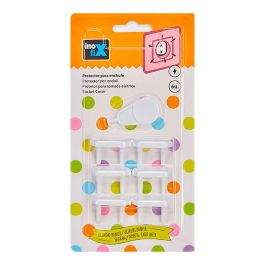 Inofix 5401-2-000 Protector para Enchufe Blanco Blister 6 Unidades Plástico Seguridad Niños