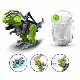 Ycoo Mega Dino Biopod - CYBERPUNK para construir - Dinosaurio Robot con Sensores Táctiles, Ojos Luminosos y Sonidos, 22cm