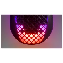 SteelSeries Aerox 3 2022 - Ratón Gaming Inalámbrico, Óptico 8500 DPI, 59g, RGB, USB-C, IP54, Negro