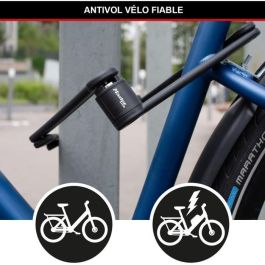 Candado plegable para bicicleta - MASTER LOCK - 8335EURDPRO - Acero endurecido, 4 llaves, soporte incluido