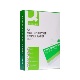 Q-Connect Papel Fotocopiadora Economy Din A4 80 Gramos Paquete de 500 Hojas