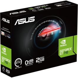 Asus 90YV0ALA-M0NA00 Tarjeta Gráfica GeForce GT 710 EVO 2GB GDDR5 Perfil Bajo, Refrigeración Pasiva 0dB, 3 Pantallas