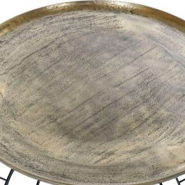 Mesita Auxiliar Loft DKD Home Decor Dorado Negro 80 x 44 x 80 cm Mesita Auxiliar Loft DKD Home Decor Dorado Negro 80 x 44 x 80 cm
