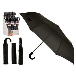 Paraguas Plegable Mango Negro Arte Regal - 12x35x3.5 cm, Abierto: 100x100x62 cm, Diámetro: 39 pulgadas (16 Unidades) Precio: 108.49999941. SKU: S3606348