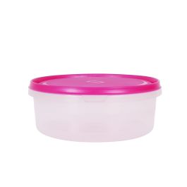 Inde Fiambrera Redonda 1.25L Colores 19x19x7.5 cm (12 Unidades)