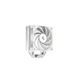 DeepCool AK400 WH Ventilador Disipador CPU Gaming 220W TDP 4 Tubos de Calor 120mm PWM Silencioso para Intel/AMD