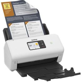 BROTHER Escaner de sobremesa ADS4500W alta velocidad a doble cara, tarjeta de red cableada y WiFi.