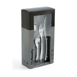 Amefa Set 24 Cubiertos Acero Inox Nymphea 27 cm - 1.5-1.2 mm