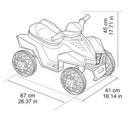 Quad bateria racy 6v 67x41x45 cm Quad bateria racy 6v 67x41x45 cm