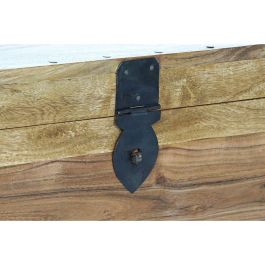 DKD Home Decor Baúl Colonial de Madera Maciza Acacia Natural 79x39x34 cm Hecho a Mano