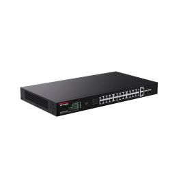 Ip-Com G1128P Switch Gigabit Ethernet PoE+ 24 Puertos PoE+ (28 Total) 250W 56 Gbps Rack 1U Ip-Com G1128P Switch Gigabit Ethernet PoE+ 24 Puertos PoE+ (28 Total) 250W 56 Gbps Rack 1U
