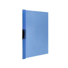 Liderpapel 45302 Carpeta Dossier Pinza Lateral Polipropileno DIN A4 Azul para 30 Hojas con Pinza Deslizante