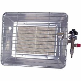Rothenberger Calentador Infrarrojo Móvil a Gas Propano con Regulador, Uso Exterior/Interior Ventilado, 20m², Gris
