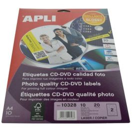 Etiquetas Adh.Impr.Apli A4 Multimed.Cd-Dvd Mega Blister 10H Ls-Cp Brillo Ø Ext.117 E Int.18 Mm 20 Uds.(10328) Precio: 9.5000004. SKU: B15WLY8BQT