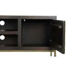 Mueble Tv Moderno DKD Home Decor Marron Dorado 40 x 55 x 140 cm