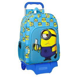 Mochila Escolar con Ruedas Minions Minionstatic Azul (33 x 42 x 14 cm) Precio: 32.49999984. SKU: S4306296