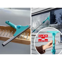 Leifheit Mango telescópico 41523 de 130 a 400 cm extensible para Click-System