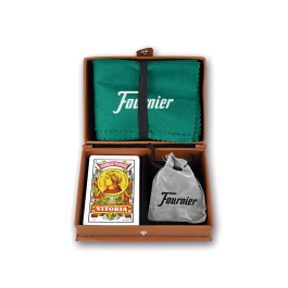 Fournier Juego de Cartas Mus Doble en Estuche Polipiel con Tapete y Baraja Española de 40 Cartas Precio: 24.69000039. SKU: B18CF3SEXS