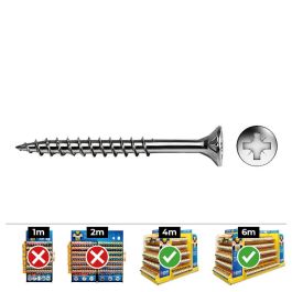 Celo Tornillo Madera Avellanado Zincado 100 unid. Ø5x90mm para Madera y Taco Nylon Ref vloxp Precio: 16.50000044. SKU: S7909093