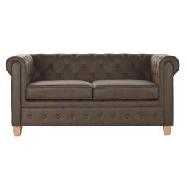 Sofa Vintage DKD Home Decor Marron Oscuro Natural 82 x 70 x 151 cm