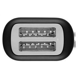 Kitchenaid Tostador 5KMT2109 para 2 Rebanadas Negro Mate con Ranuras Extranchas y 7 Niveles de Tueste