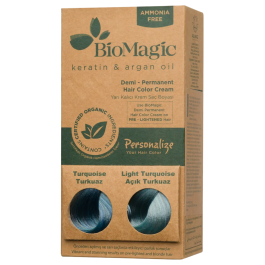 Biomagic, Keratin & Argan Oil, Tinte de cabello demi-permanente,  Turquoise, 250 ml *Probador Precio: 18.49999976. SKU: B13AHAT2AE