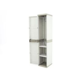 Plastiken Armario alto con 1 puerta y 2 baldas, 35 cm Plastiken Armario alto con 1 puerta y 2 baldas, 35 cm