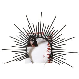 Tiara Negra Con Puntas Para Disfraz De Catrina Y Día De Los Muertos