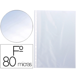 Q-connect Funda Multitaladro Folio 80 mc Piel de Naranja Caja de 1400 Unidades